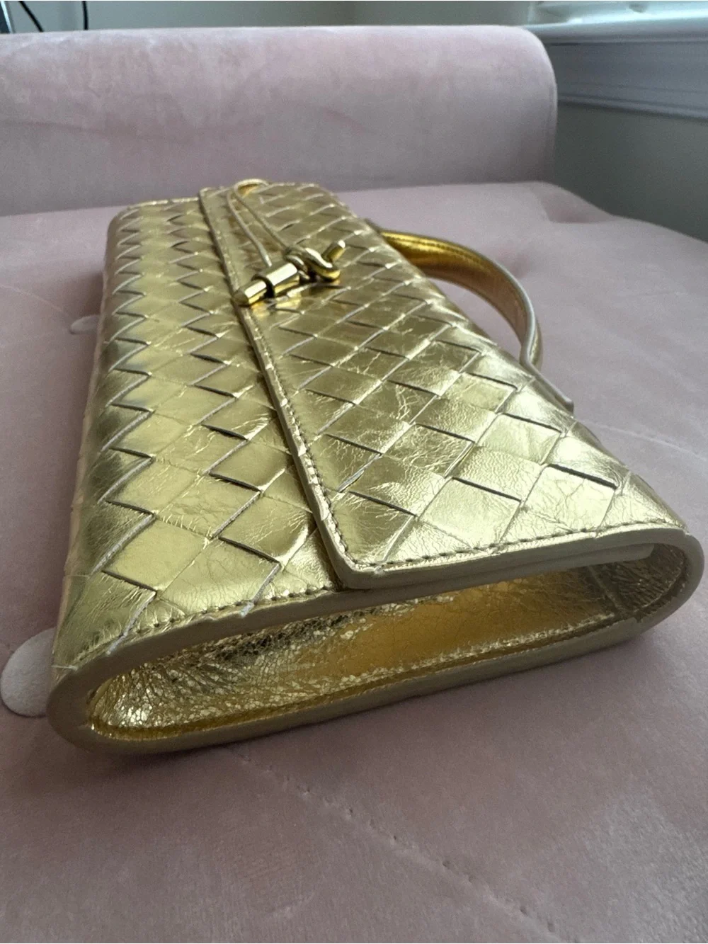 Bottega Veneta Andiamo Intrecciato Clutch Bag